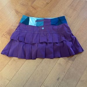 Lululemon Purple striped Pacesetter Skort